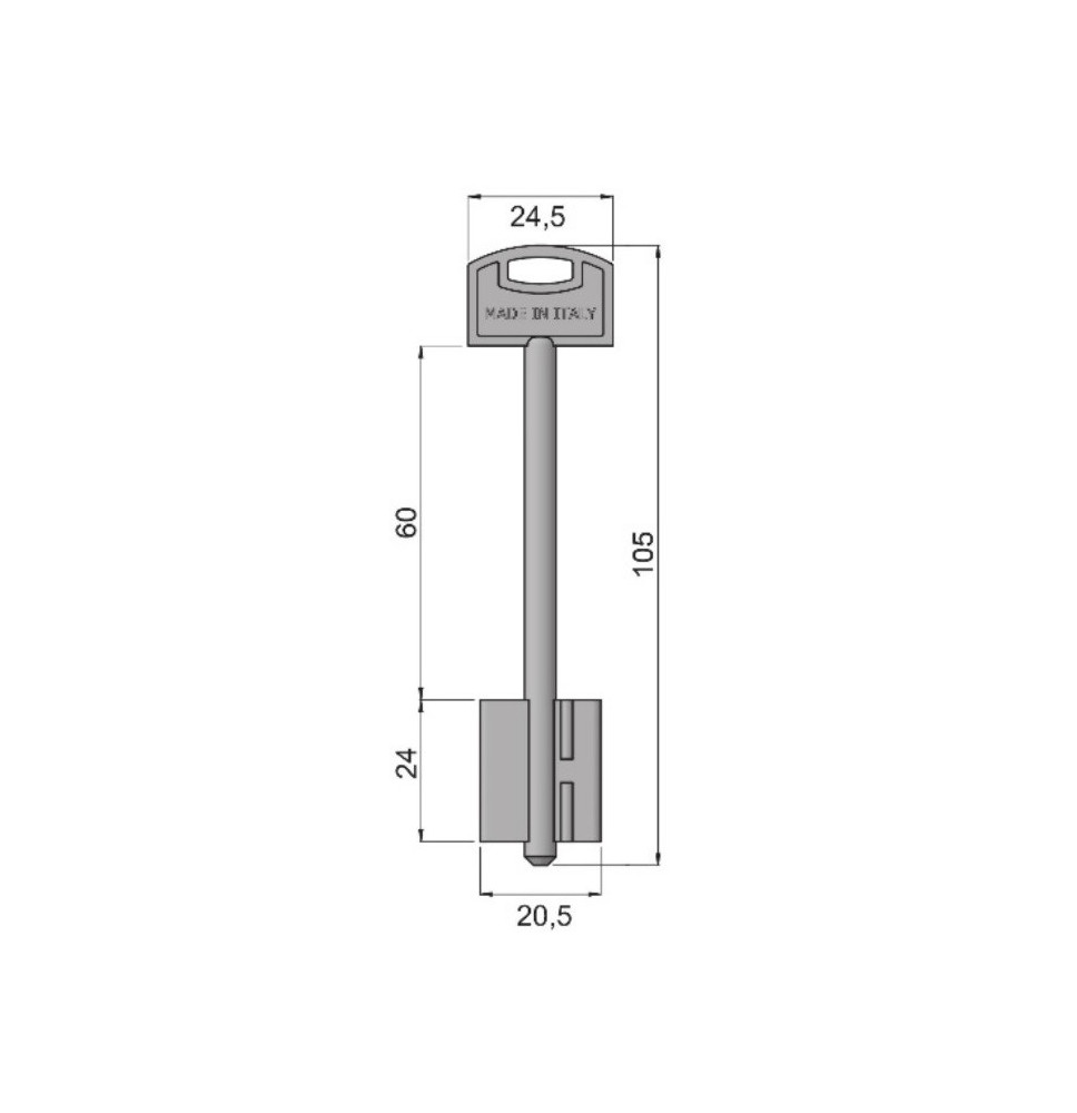 klucz Securemme 105