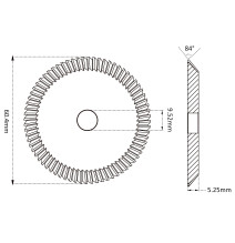 frez Raise P21 HSS 60,4x5,25x9,53