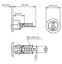 wkładka Lob Ares WT01 RIM nikiel