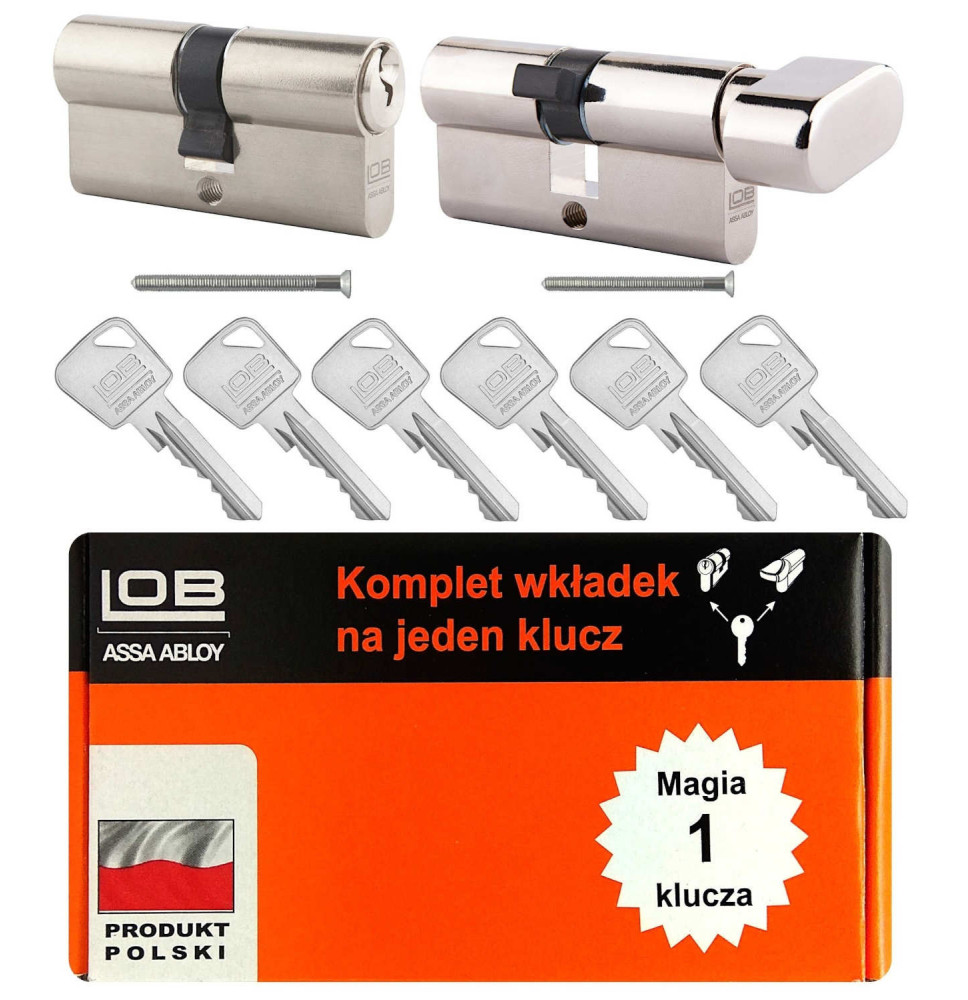 komplet wkładek Lob Ares Duo 30/30 + 30/30G nikiel