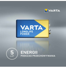 bateria Varta Longlife Power 9V (6LP3146)