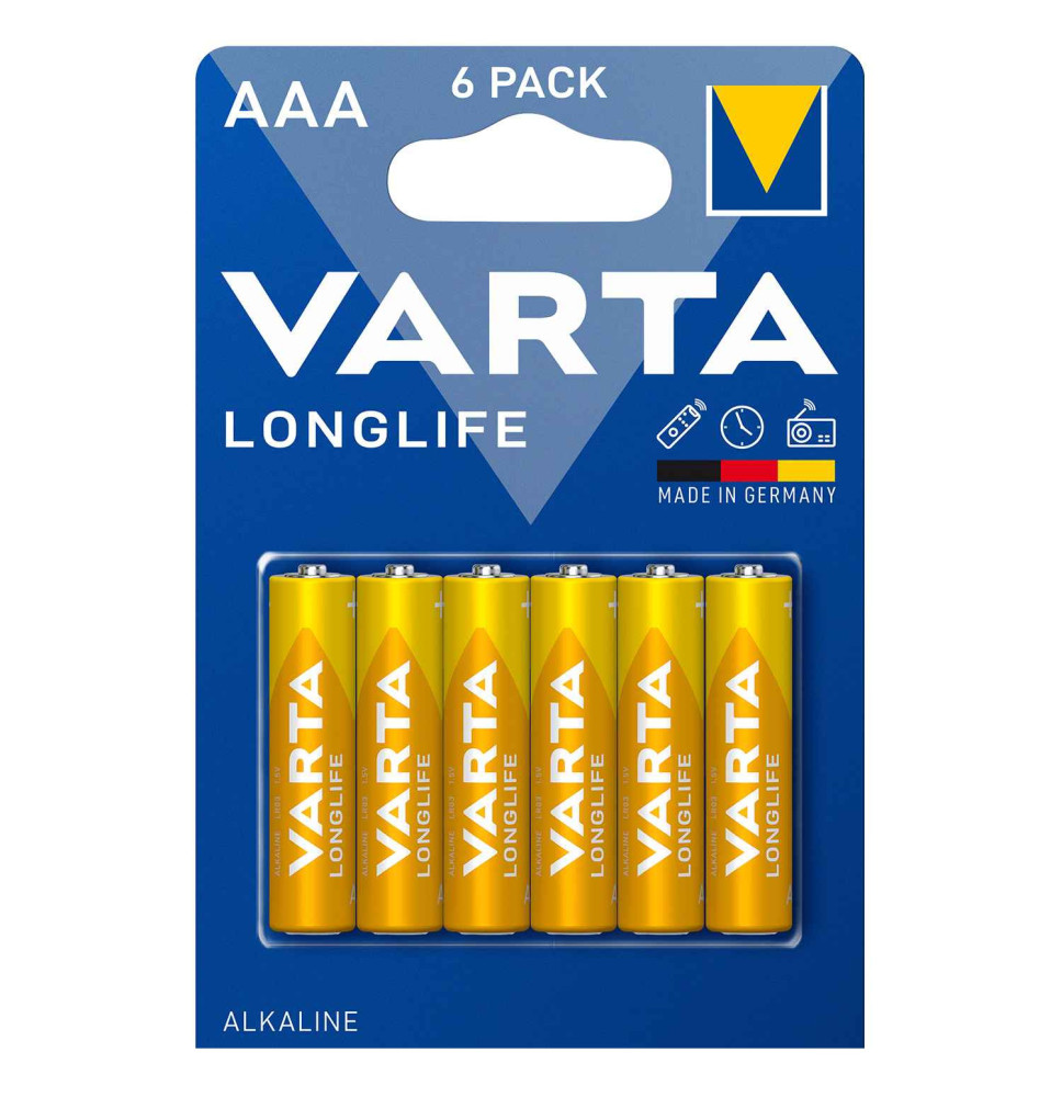 bateria Varta Longlife AAA - 6 szt