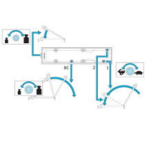 samozamykacz Assa Abloy DC200 z ramieniem srebrny