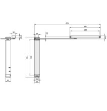 samozamykacz Assa Abloy DC630G-L z szyną srebrny