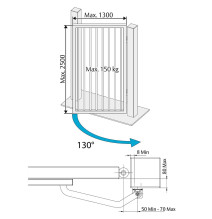 samozamykacz Assa Abloy DC630G-L z szyną srebrny