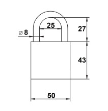 kłódka Lob KSS50