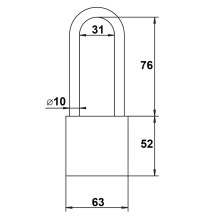 kłódka Lob KSS61 przedłużony pałąk