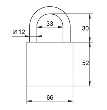 kłódka Lob Granit 1 XT KWG610