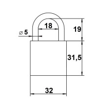 kłódka Lob KZ30B