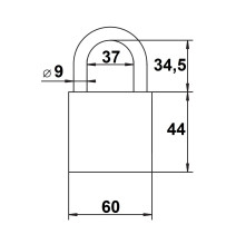 kłódka Lob KS60