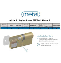 wkładka Metal klasa A 31/31 satyna