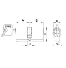 wkładka Metal klasa A 31/31 satyna