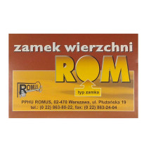 zamek nawierzchniowy Romus ROM 3x brązowy