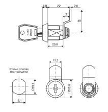 zamek Euro-Locks B671037/32840