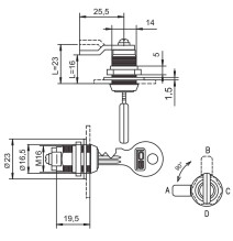 zamek Lob ZKP61 zabierak A1