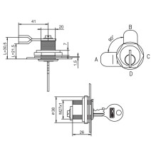 zamek Lob ZKT21 zabierak A1