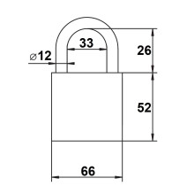 kłódka Lob KW01 system jednego klucza