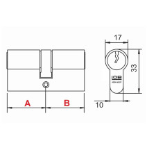 wkładka Lob Dragon XT 45/45 nikiel