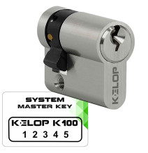 wkładka KELOP K100 30/10 zabierak ustawny nikiel system master key